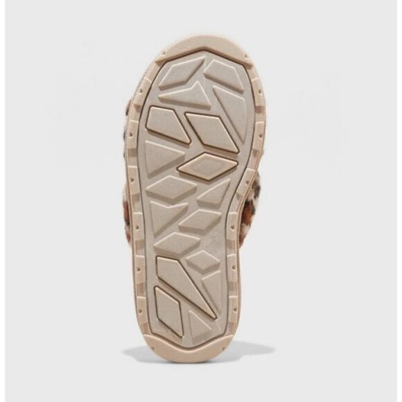 New! Women's Royal Leopard Slide Slippers - Stars Above Brown! On Trend! - Picture 4 of 4